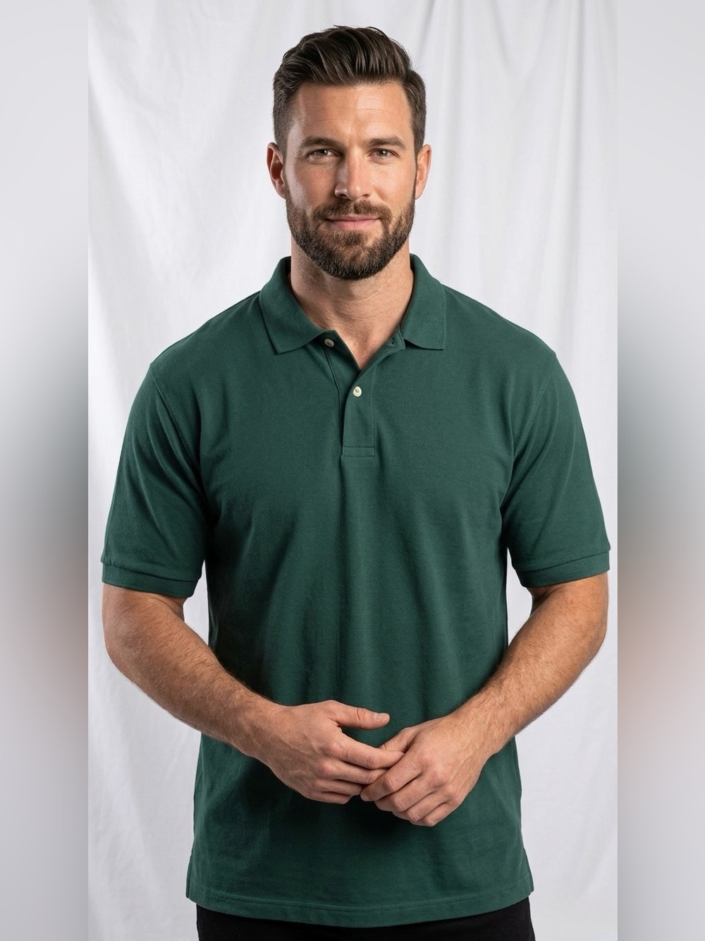 Outer Banks Men's XL Vintage Forest Green Pique Polo Shirt
